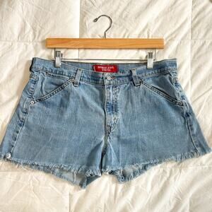 Vintage Levi’s Nouveau Jeans Stretch Cutoff Denim Shorts Blue Women’s Size 12